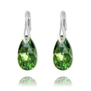 Silver Peridot Earrings