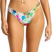 [Seafolly] Women's Mini Hipster Lettuce Edge Bikini Bottom Swimsuit