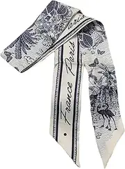 [NCDUANSAN] Mulberry Silk Scarf Handle Decoration 100% Silk Scarf Versatile Women's Mockingbird Silk Headband Goddess