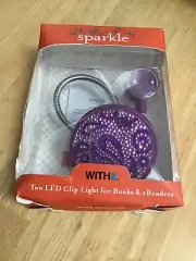 WithIt Sparkle 2 LED Clip Light For Books & E-Readers Purple 1 light