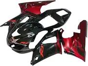 Areyourshop Motorcycle Fairing Injection Fairing Set Fit for Ya-ma-ha YZF 1000 R1 1998-1999 Fairing Kit Injection Mold ABS Plastic Bodywork Fairings Pre-Drilled Holes Easy Installation