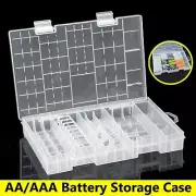 Environmentally friendly Plastic AA/AAA C D 9V Cell Battery Storage Case Box F