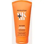 Revolution Skin Jelly Gleam Natural Fruit AHAs Brightening Jelly Cleanser, Orange