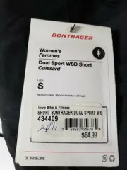 BONTRAGER DUAL SPORT WSD CYCLING SHORT WOMENS S BLACK