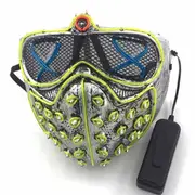 LED Mask WD,Wire Light Up For Halloween Festival Costume Cosplay Christmas Party