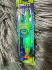 2-Firefly Kids Light-Up Timer Toothbrush with Suction Cup (Soft) Blue /green