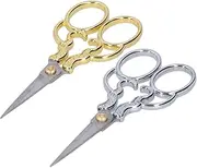 Sewing Scissors Vintage European Style Tailor Scissors Cross-Stitch Scissors for Embroidery, Craft, Art Work & Everyday Use