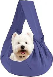 Cat Carrier - Reversible Dog Carrier with Shoulder Strap and Bag | Comfortable Puppy Chest Bag for Small Cats, Dogs and Pets, Hands-Free Travel Bag for Indoor and Outdoor Use
