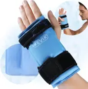 Wrist Ice Pack Wrap for Carpal Tunnel, Reusable Gel Ice Pack for Hand Relaxation