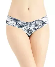 Jenni No-Show Bikini Underwear Pinwheel Black/ White Tie Dye Size Large