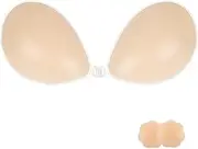 [Loxoto] Sticky Bra Strapless Backless Bra Silicone Adhesive Bra for Women with Nipple Covers