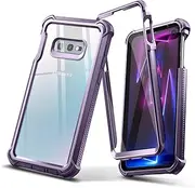 Dexnor Compatible with Samsung Galaxy S10e Case [Ultra Hybrid] 360 with Screen Protection Full-Body Soft Silicone Bumper Anti-Scratch Clear Ultra-Thin Back Panel for Samsung Galaxy S10e - Phantom Purple