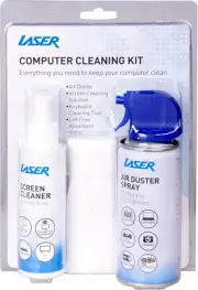 Clean Range Kit with 125Ml Spray, 150Ml Air Duster, 10 Wipes & Keyboard Cleaning
