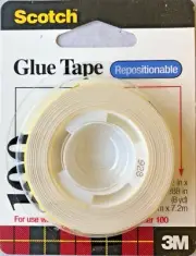3M Scotch Repositionable Adhesive Tape for Glue Tape Dispenser #100 (6)
