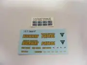 South Dakota State Police 1:43 Water Slide Decals For Diecast Police SUV & Cars