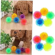 Kisangel 10pcs TPR Cat Ball Engaging Playing Teaser for Cats Fun and Stimulating Interactive Ball for Kittens Random Colors Random Color