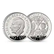 Her Majesty Queen Elizabeth II 2022 UK Five Pound Silver Proof Commemorative