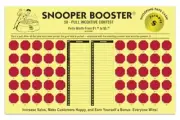 Yellow 10-Point Stock Snooper Booster Incentive Cash Board with 50 Red Pull Tabs