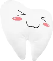 Vaguelly Adorable Tooth Shaped Throw Pillow Cute Cartoon Cushion for Sofa Car and Bedroom for Home Decoration and Comfort Soft for Adults