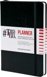 This Is My Era 90-Day Undated Planner 2025 - Leather Cover, Black