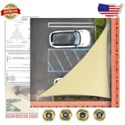 Right Triangle Shade Sail - 200GSM Heavy Duty with 95% UV Blockage