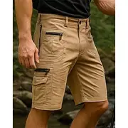 Men's Cargo Shorts Hiking Shorts sport shorts Outdoor Regular Fit Lightweight Breathable Capri Pants Pocket Black Army Green Cotton Tennis Golf Running S M L X