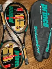 2X BRAND NEW Prince Longbody ThunderLite MidPlus 95 Tennis Racquet w/Case 4 1/2"
