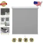 Elegant Cordless Blackout Roller Shades - 33" W x 72" H Grey for Home & Office