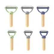 Pets Grooming Brush 2 Sided Grooming Undercoat Rake Effective Removing Knots