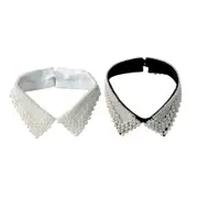 False Laple Shawl for Lady Shawl Collar Decorative Elaborate Versatile Collar
