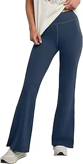 [Hanes] Women's Originals Jersey Flare Leg, Bell Bottom Stretch Pants