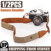 1-2PCS Camera Shoulder Neck Vintage Strap Belt for Sony Nikon Canon DSLR Pentax