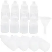 MUCKLILY 12 Pack Squeezable Eye Dropper Bottles 3ml Plastic Mini Bottles for Travel Leakproof Eye Liquid Containers Portable Toiletry