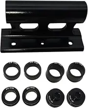 1Set Iron Quick Release Bike Carrier Block Mount Lightweight and Durable Fork Mount for Secure Bicycle Storage Roof Racks Easy to Install Black