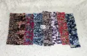 LOT of 8 SEWN Floral/Paisley Fabric Ruffles For Junk Journals Scrapbook Pockets