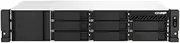 QNAP 8-bay short-depth rackmount NAS, AMD Ryzen V1000 series V1500B 4C/8T 2.2GHz, 4GB DDR4 SODIMM RAM (max. 64GB total, optional ECC RAM support)