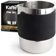 Kaffe Milk Frothing Pitcher (20oz / 600ml) - Stainless Steel, Anit-Burn Silic...