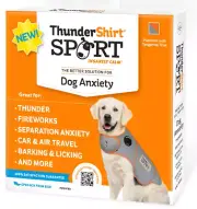 ThunderShirt for Dogs, XXS, Platinum Sport - Dog Anxiety Relief Calming Vest