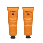 APIVITA Orange Face Mask for Radiance 50ml x2 New-Fast Shipping