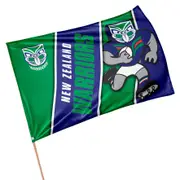 New Zealand NZ Warriors NRL Retro Mascot Design GAME DAY Pole Flag Banner