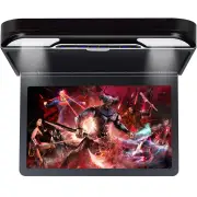 Elinz 13.3" IPS Roof Mount Car DVD Player Flip Down Monitor 1080P FHD HDMI USB BLACK