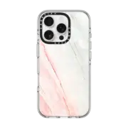 iPhone 16 Pro Clear Case MagSafe Compatible marble 069