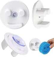 Sponge Holder, Sink Caddy w/Suction Cup Installation, Sponge Organizer for Kitchen/Bathroom Sink, Self Draining Scrub Daddy Holder, Dishwasher Safe for Holding Smiley Sponges(Sponges Not Included)