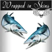 King Mackerel Decals Fish Stickers Tackle Box RV Truck Trailer AFP-0024