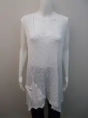 NEW TS TAKING SHAPE "LANTANA TUNIC" WHITE SIZE SMALL=16/18 (# 597