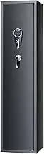 7-8 Rifles Safe, Rifle Safe with Digital Keypad & Lock, Storage Cabinet with Built-in Storage Locker, Removable Storage Shelf for Home Long and Pistols