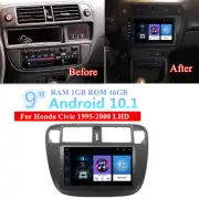 9" Android 10.1 Stereo Radio GPS Navi Player 1+16G For Honda Civic LHD 1995-2000