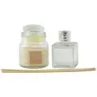 Cotton Linen Scented Bell Jar Candle and Reed Diffuser Gift Set