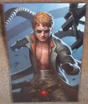 Spider Man Doc Ock Glossy Art Print 11 x 17 In Hard Plastic Sleeve