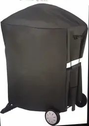 Grisun Grill Cover for Weber 32" Weather Resistant Heavy Duty Hook Loop Straps